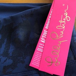 Lilly Pulitzer navy blue leggings NWT